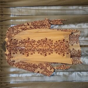 Cato Women's Pink & Purple Floral 3/4 Sleeves Blouse 18/20